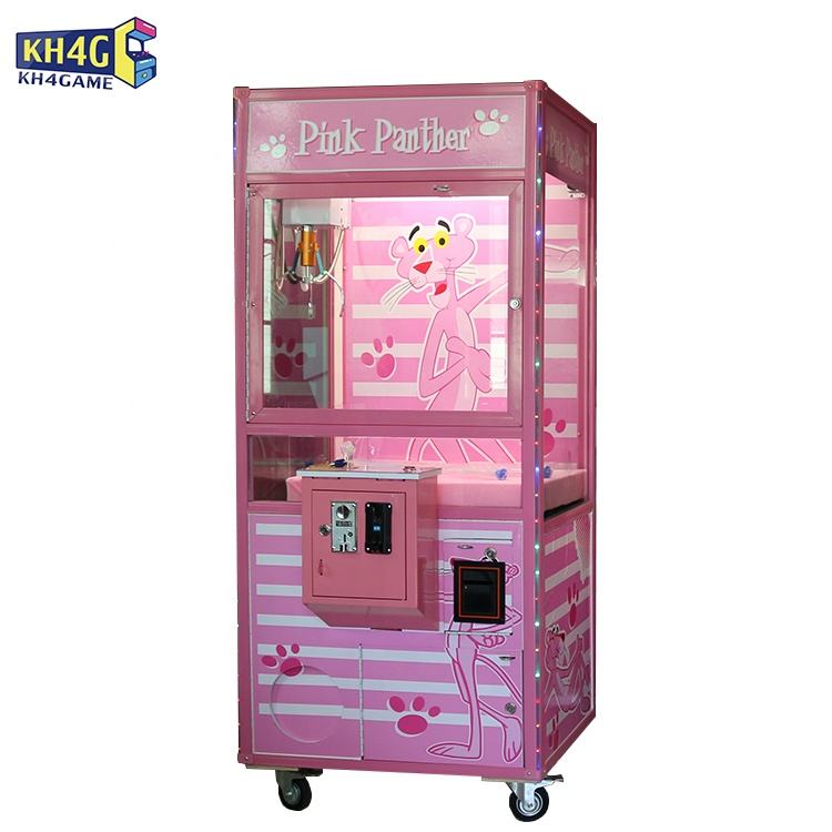 Customized Commercial Glass Transparent Coin Operated Stuffed Mini Plush Toy Claw Crane Machine Prizes