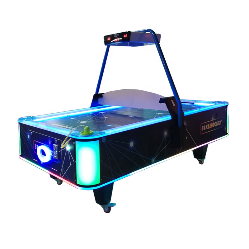 Coin operated luxury air hockey table arcade sport game machine ice hockey air hockey stick table