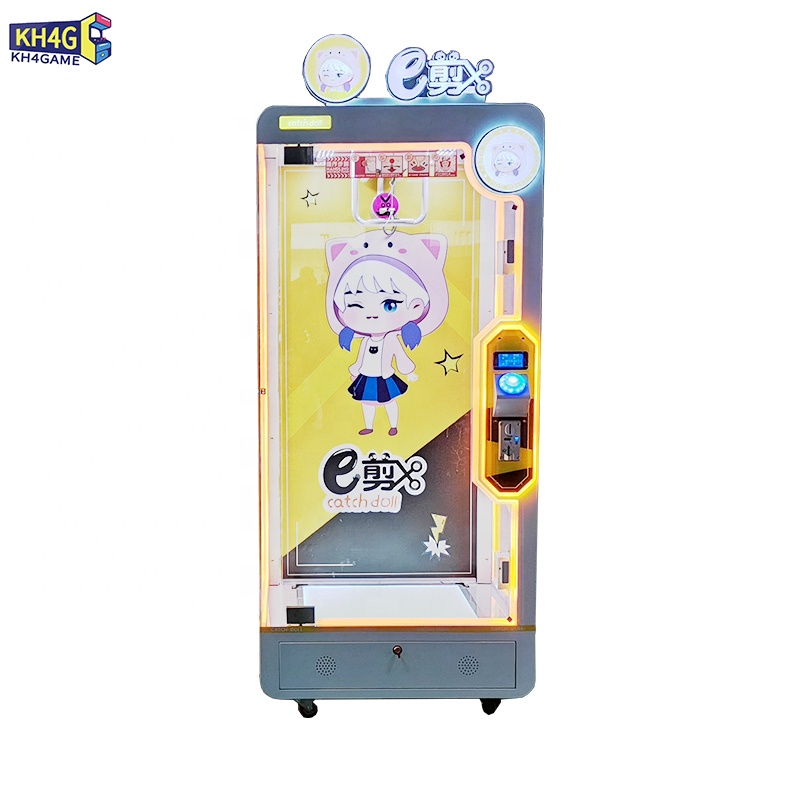 Coin Operated Pink Date Big Cut The Rope Game Machine Standing Push Prize Toy Crane Vending Machine