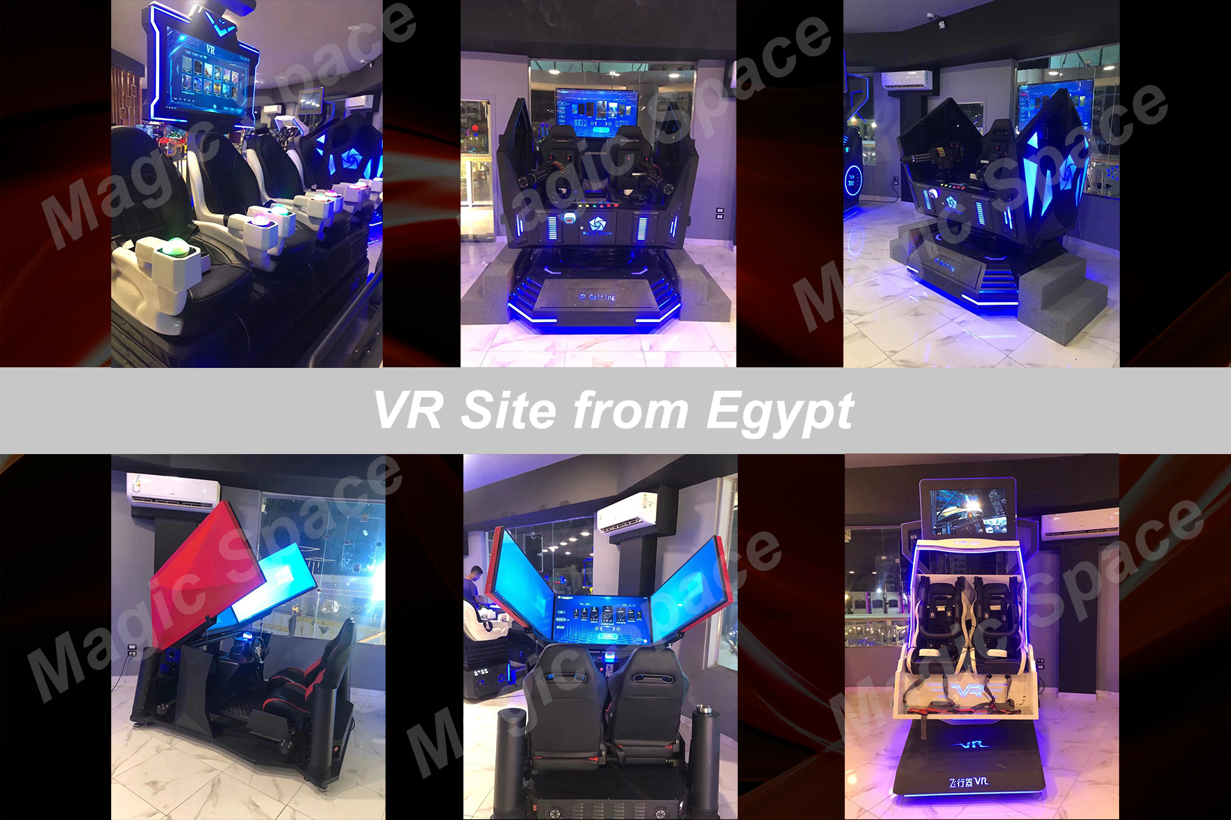 Magic Space VR 9D VR Cinema Virtual Reality Flight Simulator VR Aircraft/Airplane/Helicopter Cockpits VR Game