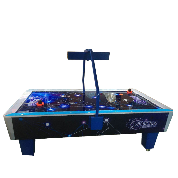 Mesa de lujo con monedas para hockey de aire, máquina de juego deportivo arcade, mesa de palo de hockey sobre hielo