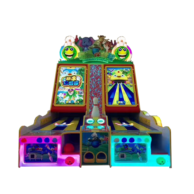 2 Players Adventure Bowling Redemption Chinese Video Games Machine Sport Arcade Game Bowling