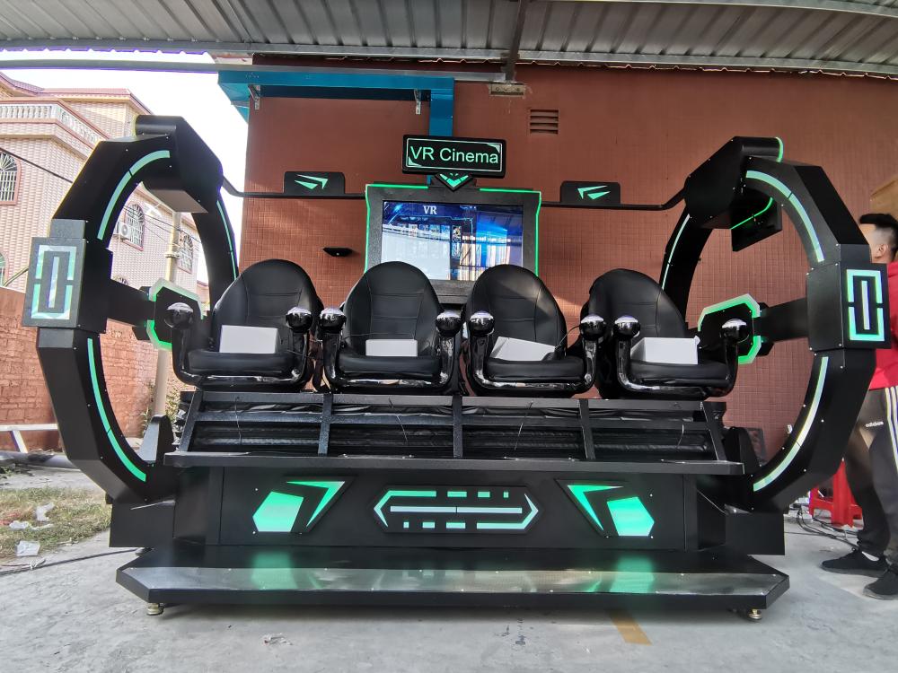 Worth-Buy New Design 9D 4 Seats Virtual Reality VR Chair Cinema 9D Roller Coaster Simulator For Gaming Center