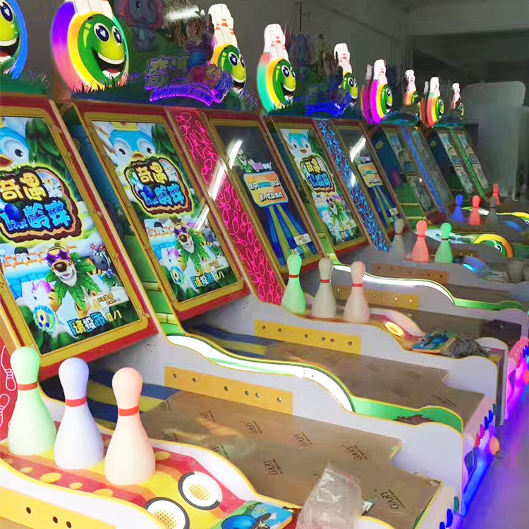 2 Jugadores Aventura Bolos Redención Videojuegos chinos Máquina Deporte Arcade Juego Bolos