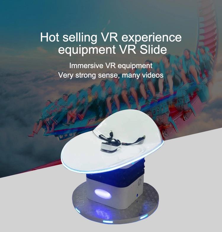 Juegos de simulación de realidad Virtual 9D para pequeñas empresas, simulador de diapositivas VR, máquina de juego de montaña rusa, cubierta para área pequeña