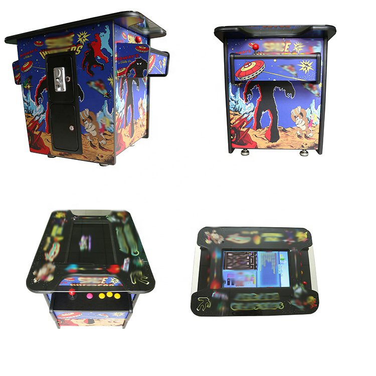 3 Estación de té y cócteles comerciales laterales 21.5 Monitor en pulgadas 3000 Juegos en 1 Juegos arcade de lucha multijugador