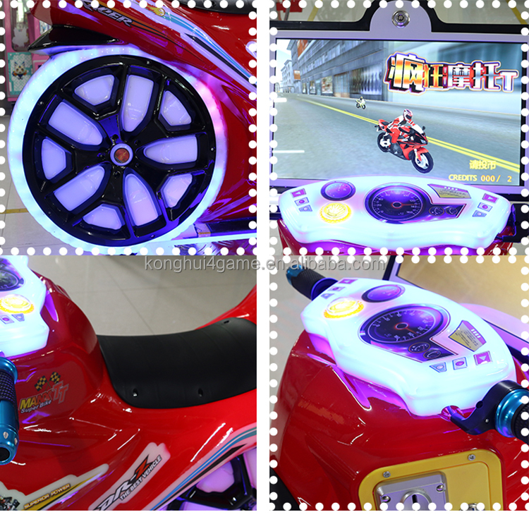 عالية الجودة تعمل بقطع النقود المعدنية Gp Simulator Arcade Games Kit Cycle Motor Racing Game Machine