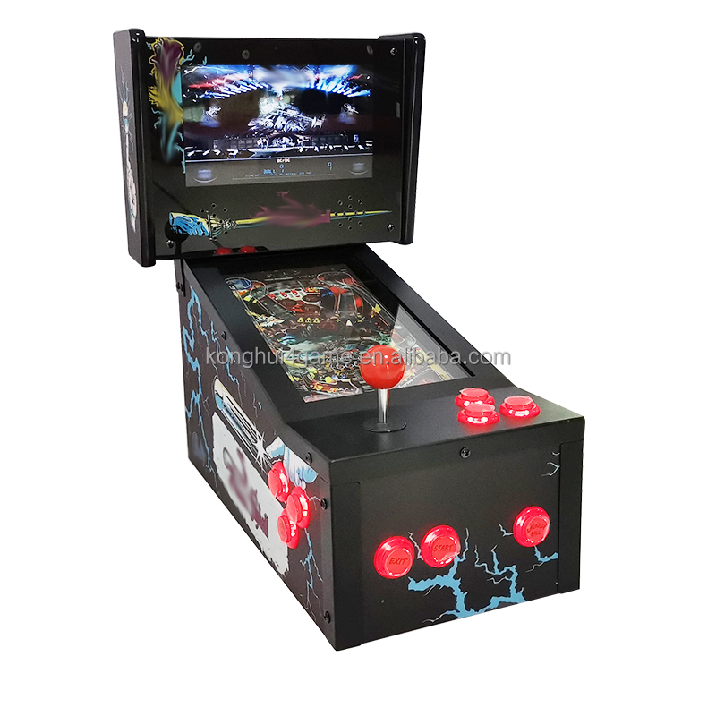 Mini pinball virtual que funciona con monedas, máquina de pinball virtual de mesa, tablero de control KL25Z de tamaño completo