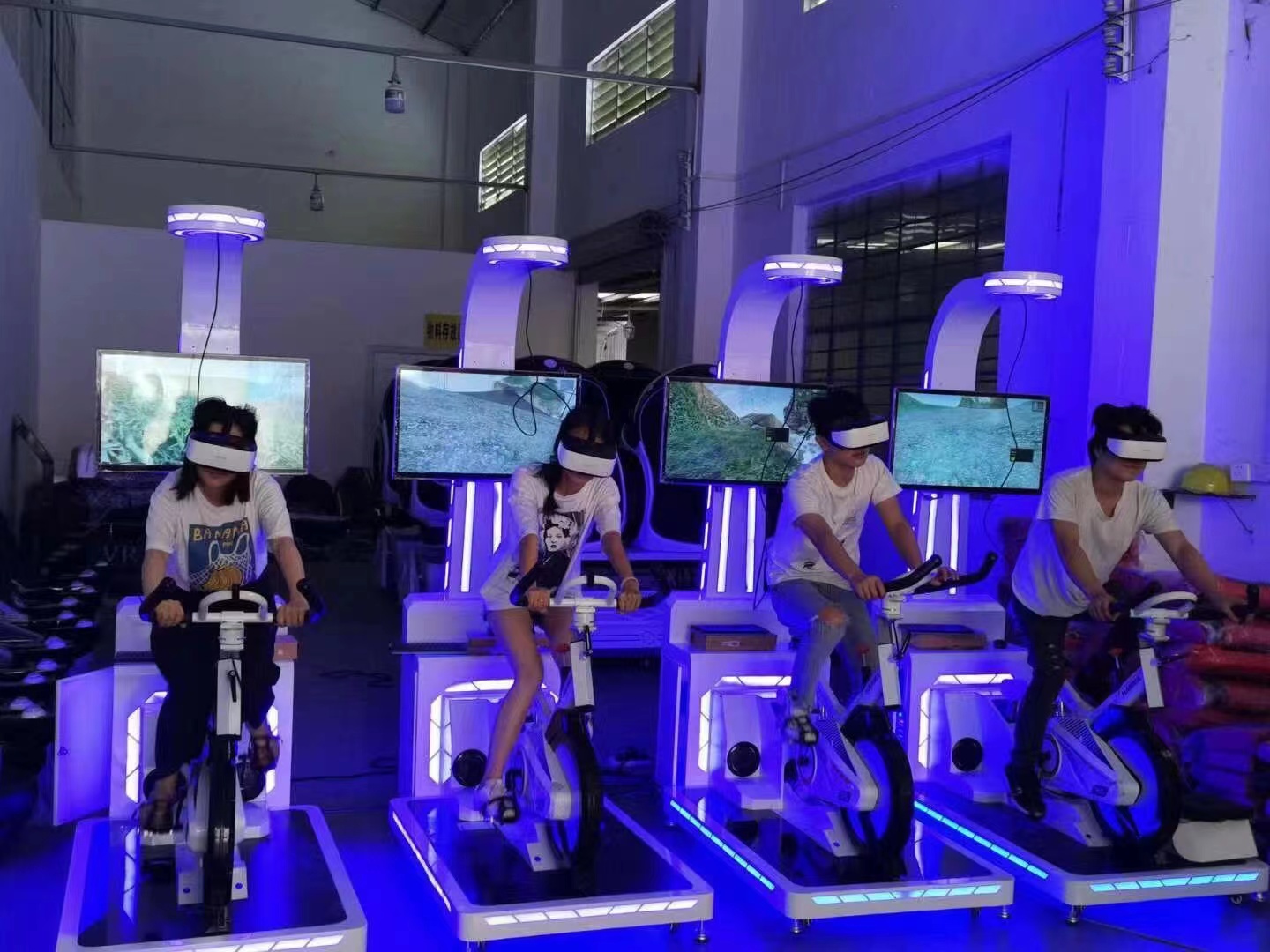 Motion Platform Computer system VR Ride Cycle Game Electric Racing Car VR Bicycle