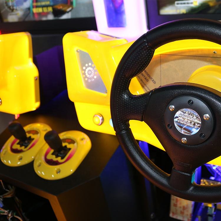 Consola de juegos de carreras con simulador de máquina de coche de doble asiento de diseño personalizado