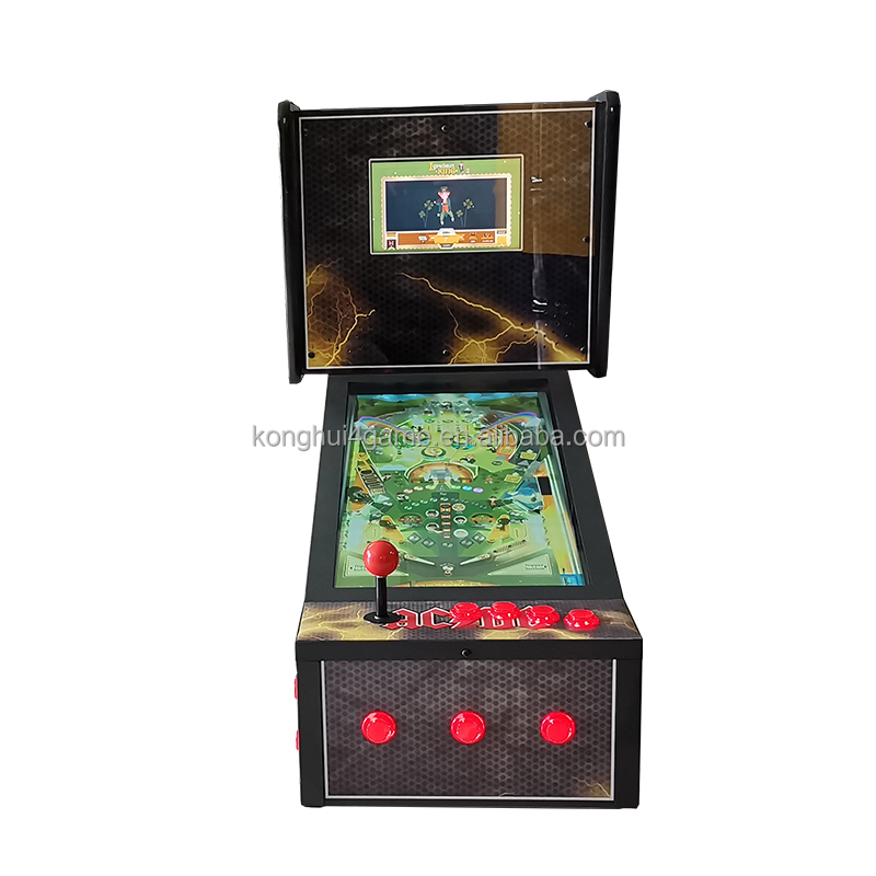 لعبة الكرة والدبابيس الرقمية الافتراضية التي تعمل بقطع النقود المعدنية 21.5 بوصة آلة الكرة والدبابيس لوحة التحكم الافتراضية KL25Z