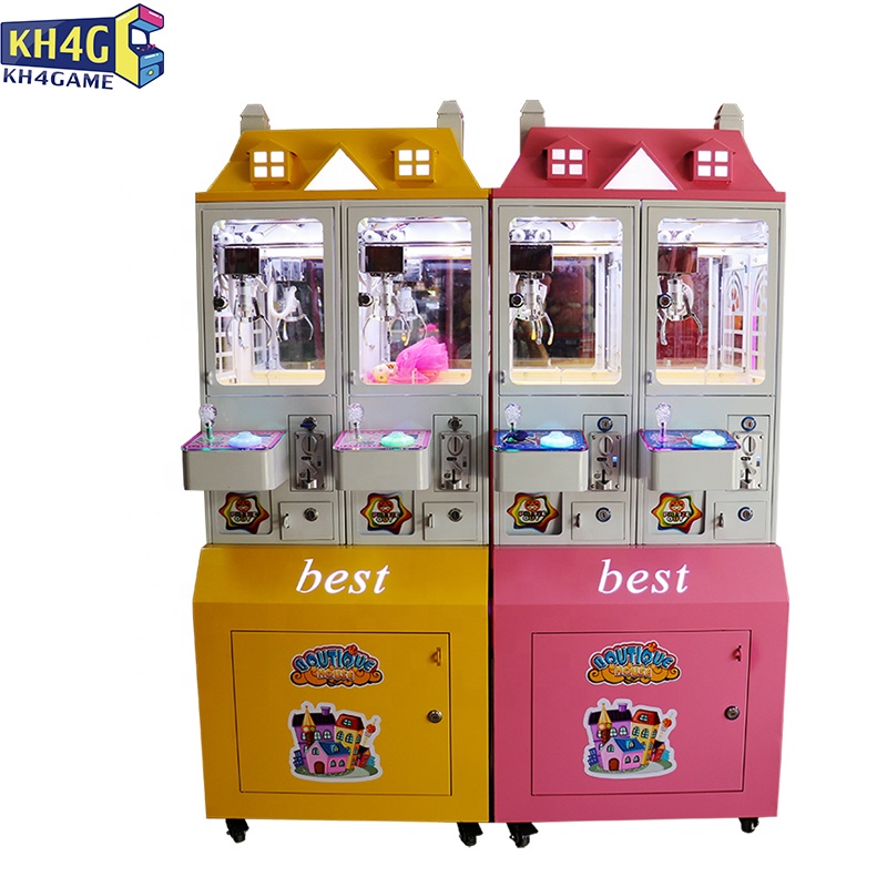 Coin Operated Games Double Players Mini Plush Toy Arcade Claw Redemption Prizes Game Machine