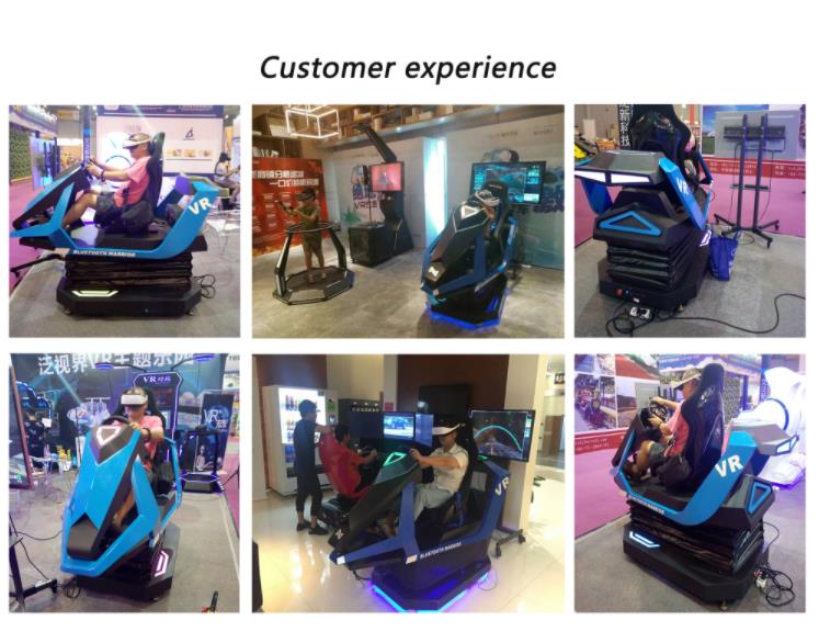 Buen servicio 9D VR Race Motion System Simulator para el centro de entretenimiento familiar