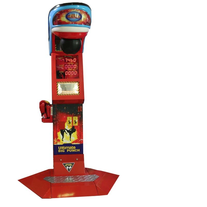 Máquina de juego de salón recreativo de boxeo con máquina de canje de premios que funciona con monedas, Máquina de boxeo Punch Game Arcade a la venta
